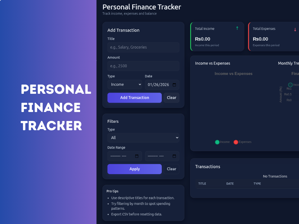 Personal Finance Tracker